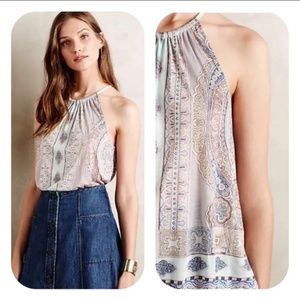 Deletta for Anthropologie Sorin Halter Tank Top
